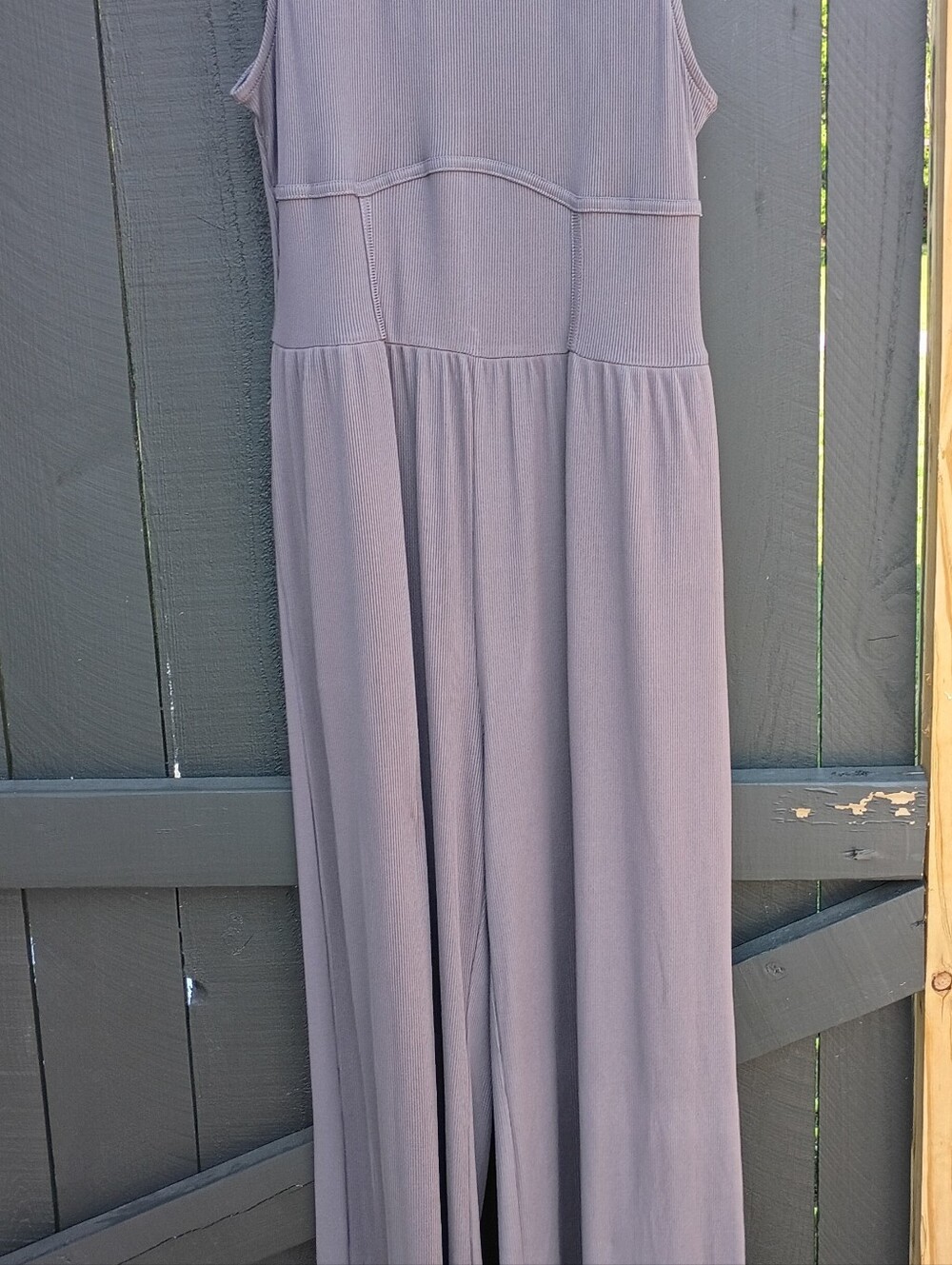Sleeveless Wide-Leg Jumpsuit in Grey